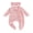Pink-Bow, variant on Preemie Baby Girl Spring Summer Fall Winter Clothes Baby Girl Newborn Hospital Going Home Outfit Ruffled Footed Romper Collar Long Sleeve Bow Zipper Footie Jumpsuit with Headband