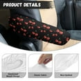 thumbnail image 6 of Yuyamidu Cherry Car Seat Armrest Covers One Pair Car Arm Rest Decorative Accessories Easy to Install Armrest Protector Covers for Cars SUVs Trucks Sedans, 6 of 7