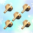 thumbnail image 5 of 5 Pcs Decorative Bottle Funnels Essential Oil Perfume Mini Liquid Toothbrush Holders Suction Cup Funil Pack Small Metal, 5 of 5