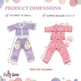 thumbnail image 5 of Emily Rose 18 Inch Doll Clothes and Accessories 6-Piece Doll Pajamas PJs Bundled Gift Set with Bunny and Fluffy Pink Slippers, 5 of 8