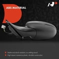 thumbnail image 3 of A-Premium Pair (2) Driver and Passenger Power Door Mirror - Compatible with Honda Accord 2023 2024 - Heated Manual Folding Black Outside Rear View Mirror with Turn Signal and Blind Spot Detection, 3 of 5