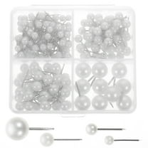 Straight Pin 200 Pcs Thumbtack Quilting Bulletin Board Jewelry Tacks Craft Making White Office