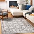 thumbnail image 2 of BoutiqueRugs Bow Bohemian, Transitional Area Rug - Gray, Charcoal, Off White - 5'3" x 7'3", 2 of 4