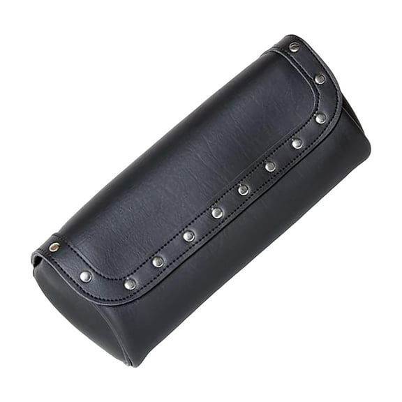 Daniel Smart Motorcycle Large Tool Bag - Premium Synthetic Leather with Studs Design and Velcro Lock that performs well in harsh working conditions
