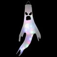 thumbnail image 2 of pdqouc Halloween Windsocks with White LED String Lights 47.2 Inch Light Up Hanging Outdoor Halloween Decorations Battery Operated Waterproof for Halloween Party Yard Decor, 2 of 5