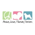 thumbnail image 2 of CafePress - Peace, Love, Tibetan Terriers Throw Blanket - Soft Fleece Throw Blanket, 50"x60" Stadium Blanket, 2 of 2