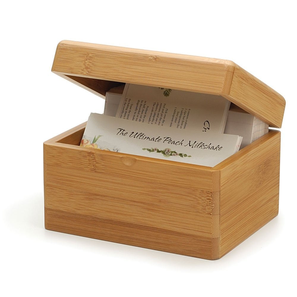 Eco Friendly Bamboo Recipe Box By Ecofriendly Eco Friendly Bamboo Recipe Box By Ecofriendly Pattern Natural Rsvp Ship From Us Com