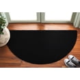 thumbnail image 2 of SAFAVIEH Braided Rishika Solid Machine Washable Reversible Area Rug, Black, 2' x 4' Half Moon, 2 of 12
