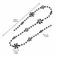 thumbnail image 2 of Christmas Bead Garland with Black and White Peppermint Swirl Design, 2 Strands, Black and White, for Christmas Tree, Decoration, 2 of 3