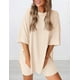 thumbnail image 3 of Conjunto de salón Outfit PRETTYGARDEN para mujer 2025, verano, beige, XXL, 3 of 6