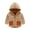 Khaki, variant on SHTXOZHI Boy Girl Zip Up Hooded Coat Kids Long Sleeve Fall Jacket Toddler Outwear with Pockets
