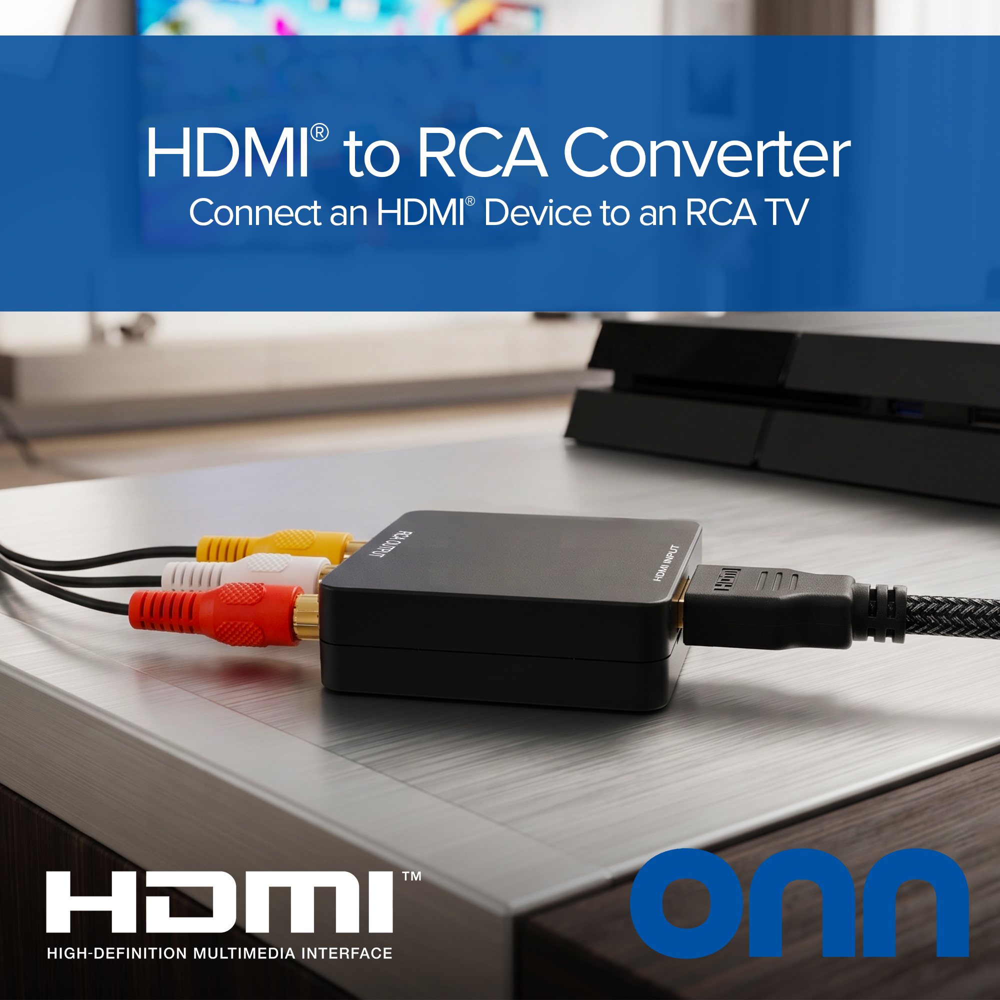 onn HDMI to Composite AV Adapter with USB Cable photo 5