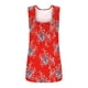 thumbnail image 4 of ICHUANYI Clearance Women's Fashion Solid Color V-neck Comfortable Loose T-shirt Sleeveless Blouse Casual Tops(Red, M) ICHUANYI WER2023081002137, 4 of 5