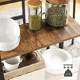 thumbnail image 4 of VASAGLE ALINRU Dining High Table with 3 Storage Shelves Computer Desk Industrial Rustic Brown, 4 of 7