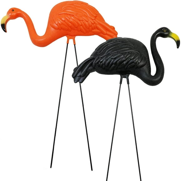 Plastic Lawn Flamingos