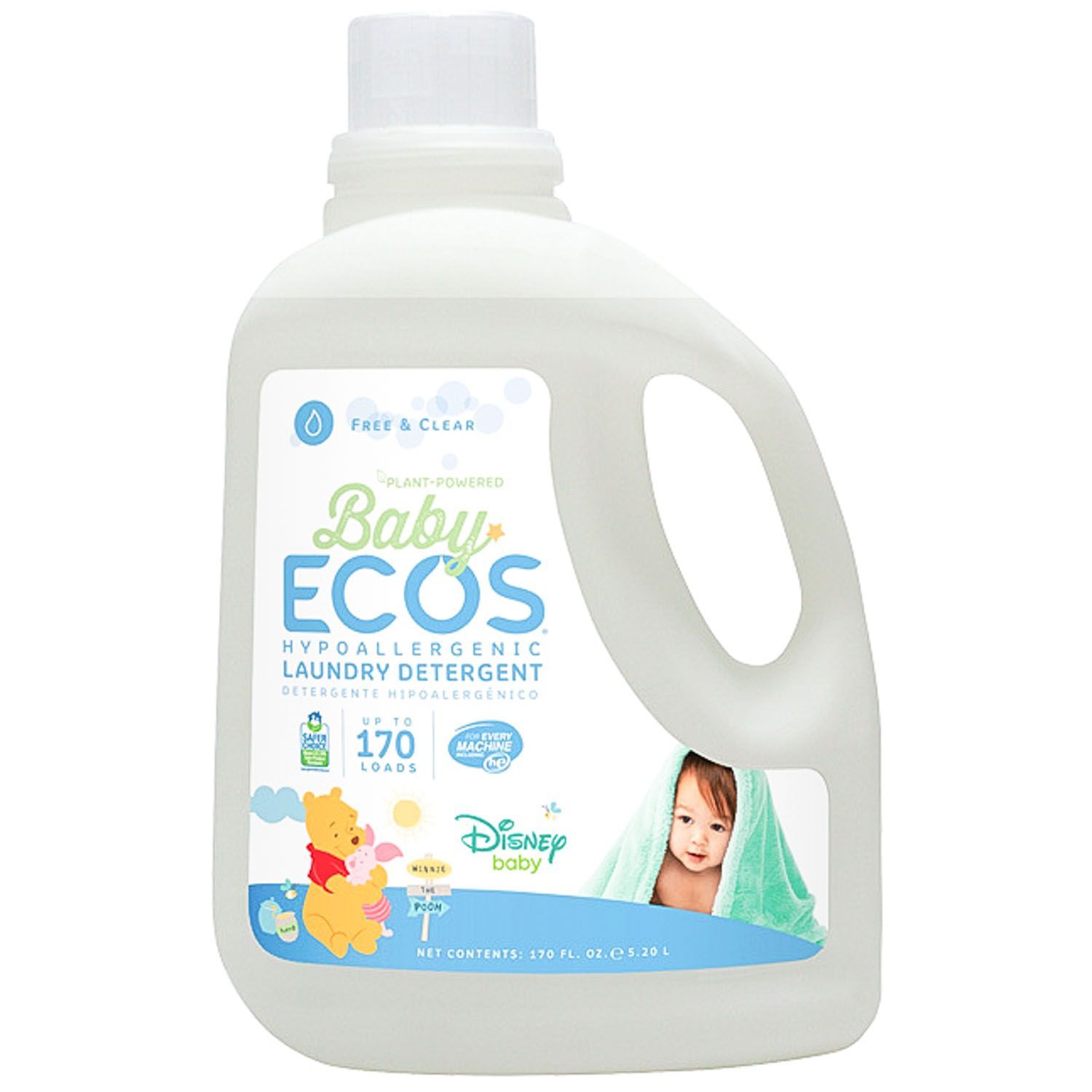 Baby Ecos Liquid Laundry Detergent, Disney Free and Clear