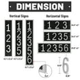 thumbnail image 3 of ShadeMart Floating House Numbers Sign, Personalized Aluminum Address Plaque for Modern Front Door, Made in USA, 3 of 10