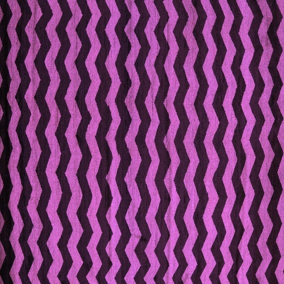 Ahgly Company Indoor Square Abstract Purple Modern Area Rugs, 7' Square