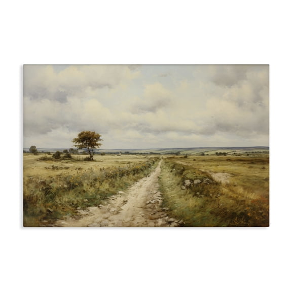Stupell Industries Asian Inspired Rural Farm Road Canvas Art, 24 x 16, by Petals Prints Design