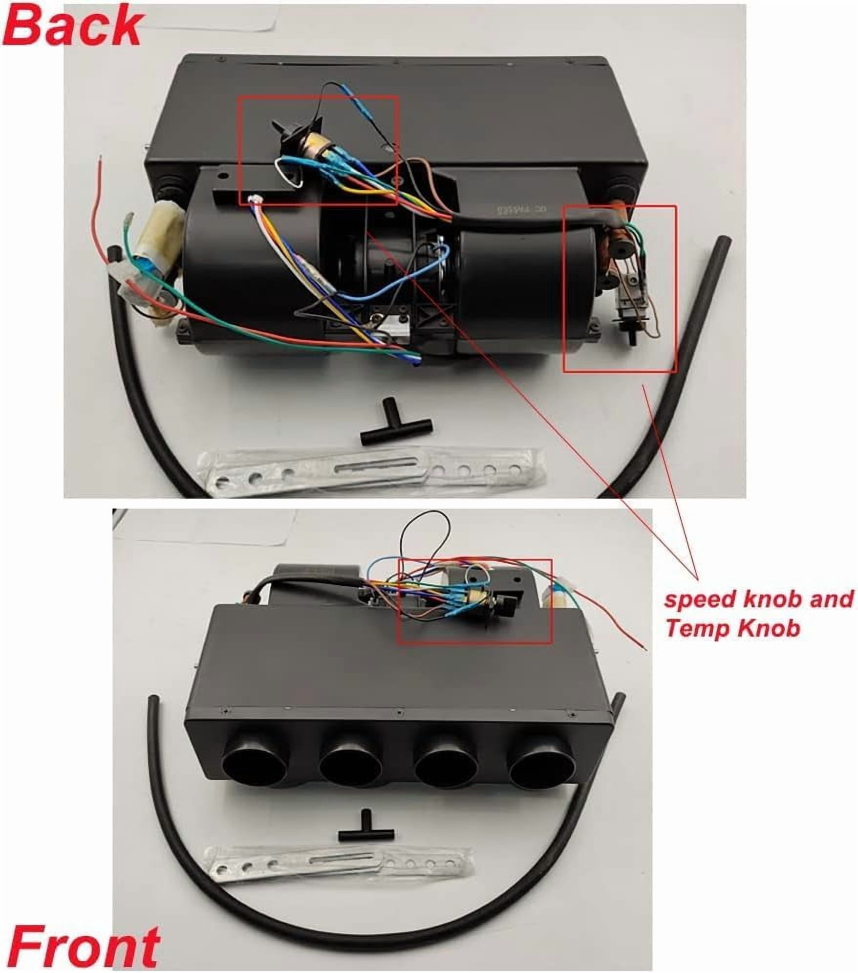 12V 10000BTU Universal Under Dash Air Conditioner Kit, Energy Saving Scroll Compressor Heating & Cooling AC Unit for Car, Van, RV, Truck