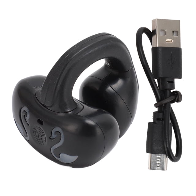 Bluetooth5.3 Clip On Headphone with Rechargeable Battery, 10 Hours Music, Deep Bass, Hifi Sound, Open Ear Design, for Sports Workout