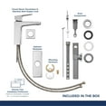 thumbnail image 5 of GROHE 23838000, Tallinn Single Hole Single-Handle Bathroom Faucet, Chrome, 4 Inch, 5 of 5