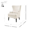 thumbnail image 2 of Clementine Fabric Wing Accent Arm Chair, 2 of 11