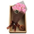 thumbnail image 1 of Dvkptbk Artificial 5 Roses Flower Leaf Mother's Day Bouquet Wedding Home Decoration, 1 of 7