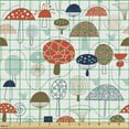 thumbnail image 2 of Ambesonne Cartoon Fabric by the Yard Upholstery, Simplistic Sketch Forest, 10 Yards, Multicolor, 2 of 5