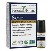 Forces of Nature -Natural, Organic Scar Treatment (4ml) Non GMO, No Chemicals -Reduce Appearance of Scars Associated with Keloids, Surgery, Atrophic Acne, Burns, Hypertrophic Injuries, Stretch Marks