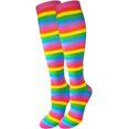 thumbnail image 1 of HSHDLDF Chaussettes de Sport Premium Rayées pour Adultes Hauteur Genou, 1 of 1