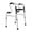 Silver, variant on Easwe Standard Folding Walker for Seniors & Adults Lightweight Sturdy and Durable Foldable Walker Supports up to 350 lbs Adjustable Height (29.3"-36.4")