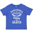thumbnail image 3 of Inktastic Handpicked for Earth By My Poppy in Heaven with Angel Wings` Boys or Girls Toddler T-Shirt, 3 of 5