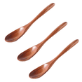 thumbnail image 1 of Cuchara de madera con mango largo, cuchara de arroz de madera maciza, cuchara de postre, cuchara y tenedor hechos a mano, vajilla, 1 of 5