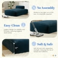 thumbnail image 3 of 72" Extra Wide Modular Sofa Bed with High-Density Foam for Living Room, Dark Blue + Right-handed, 3 of 15