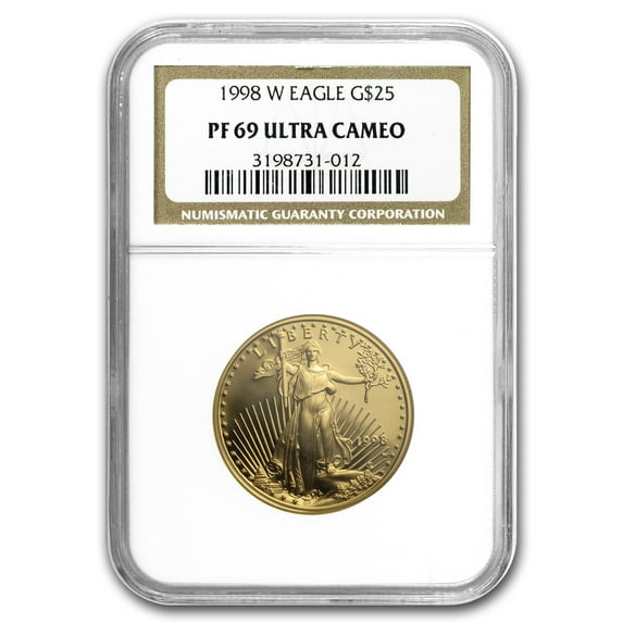 1998-W 1/2 oz Proof American Gold Eagle Coin PF-69 NGC