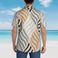 thumbnail image 6 of Bixox Men's Hawaiian Shirts Men's Geometric Print Short-Sleeve Shirt-Small, 6 of 8