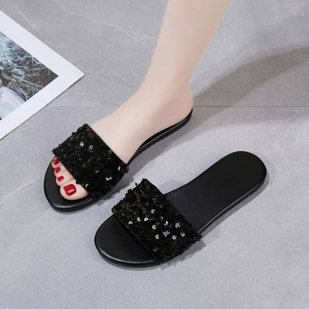 

Medcursor Women s Indoor Leisure Flip-flops And Open-toed Flat Beach Shoes