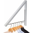 thumbnail image 1 of Foldable clothes hanger, space-saving collapsible hanger, aluminum Al, 1 of 5