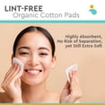 thumbnail image 4 of NOLEO Organic 100% Cotton 150 Count Large and Pressed Cotton Pads For Sensitive Skin Makeup Removal and Baby Wipes, 4 of 9