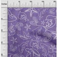 thumbnail image 2 of oneOone Popeline de Coton Violet Moyen Tissu Mer Matière de Robe Tissu Imprimé Tissu au Mètre 42 Pouces de Large, 2 of 4