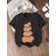 thumbnail image 1 of Camiseta informal de verano para niña con cuello redondo y estampado de capibara, tejido de punto de poliéster suave con ligero estiramiento, top holgado de manga corta con apliques, 1 of 5