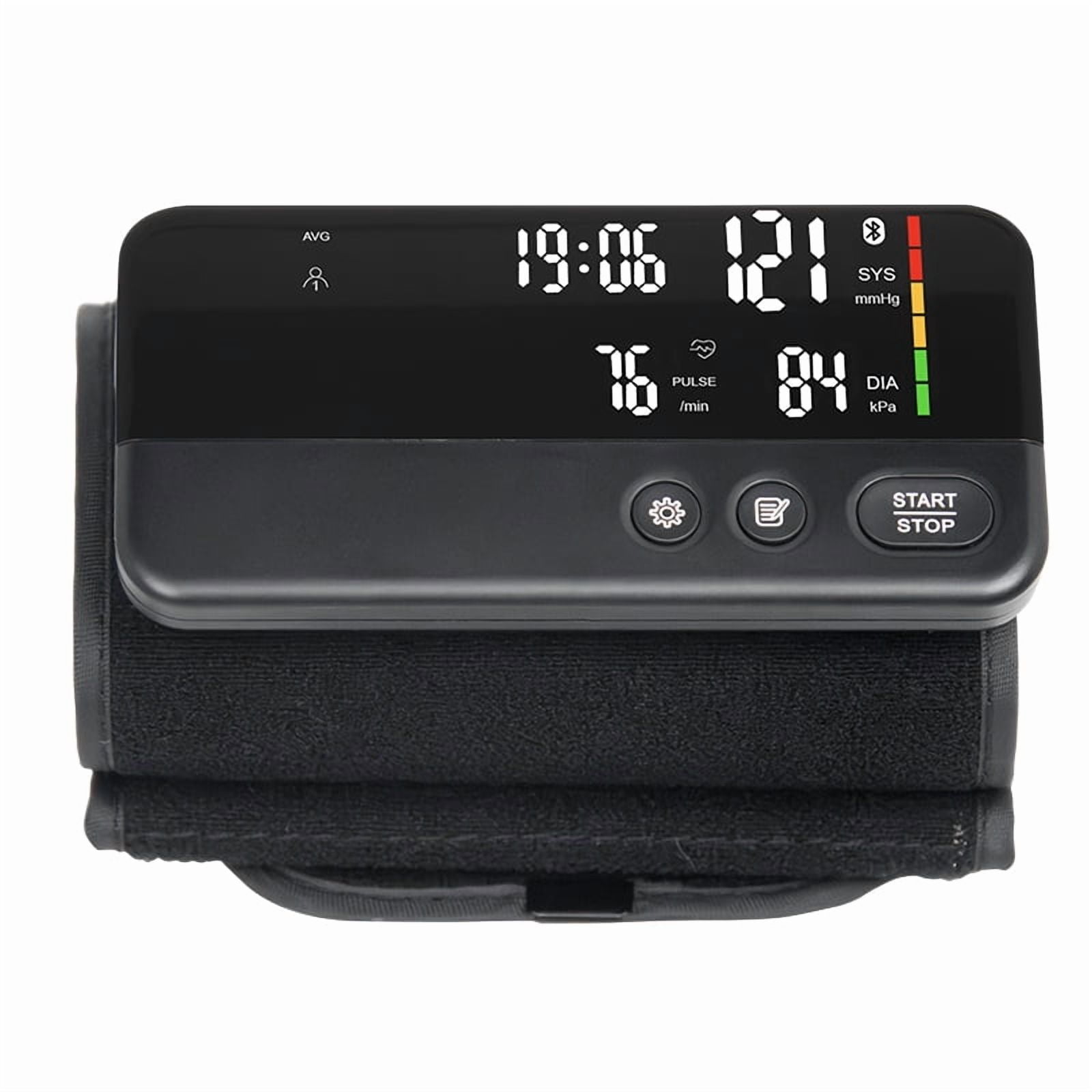 Bluetooth Upper Arm Blood Pressure Monitor YK-IBPA1, Automatic Digital BP Machine with Large LCD Display, Pulse Rate Meter, 22-36cm Adjustable Cuff, Memory Function for Home Family Elderly Health
