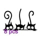 thumbnail image 1 of Adhesivo lindo gato de dibujos animados Pegatinas de pared dormitorio sala de estar tatuajes de pared hogar decoración de pared DIY 8 piezas Yuarrent JJ16411-00×8, 1 of 6