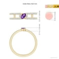 thumbnail image 4 of ANGARA Natural Tilted Marquise Amethyst Parallel Split Shank Ring in 14K Yellow Gold for Women (Size-5x2.5mm) | February Birthstone, Anniversary, Jewelry Gift for Women | Natural Amethyst Ring, 4 of 9