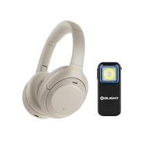 Sony WH-1000XM4 Wireless Headphones (Silver) Bundle with Oclip Clamp-On Light (2 Items)