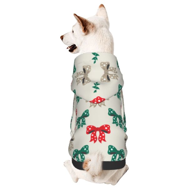Balery Retro bows Sudadera con Capucha para Perros Pequeños – Ropa para Mascotas, Disfraz para Perros y Gatos, Ideal para Fiestas y Cosplay-Small