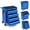 Blue, variant on Memoryfield Rolling Tool Chest Cart with 4 Drawers, Wheels, Lockable Storage Cabinet & Hooks, Black