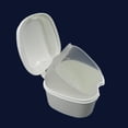thumbnail image 2 of Dent Art Denture Box in White Color - Dental Orthodontic Retainer Case | Teeth Storage Box, Denture Storage Case Fake Tooth Holder with Strainer (2), 2 of 8