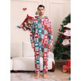 thumbnail image 3 of Hirigin Family Christmas Pajamas, Long Sleeve Christmas Tree Print Hooded Jumpsuit Sleepwear, 3 of 8